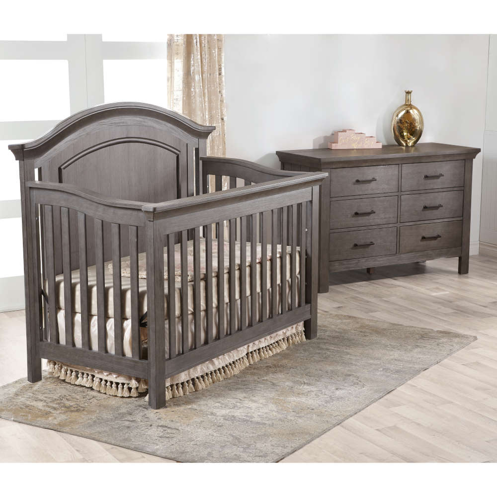 Pali Como Arch Forever Crib + Double Dresser Set